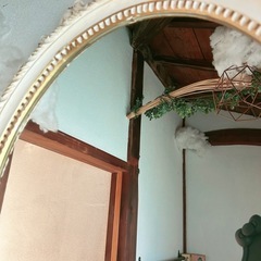 アンティーク　鏡　壁掛け　ミラーの画像