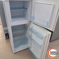 ✨アビテラックス　中古　AR-143E　冷凍冷蔵庫　138ℓ　2018年製　ホワイト ※色やけ有り✨うるま市田場✨の画像