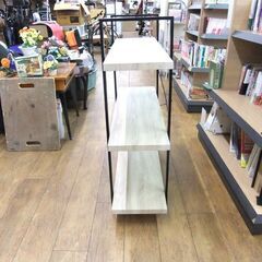 オープンシェルフ 幅100×奥33×高104 棚 収納棚 ラック 多目的収納棚 本棚 札幌市厚別区 厚別店の画像