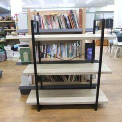 オープンシェルフ 幅100×奥33×高104 棚 収納棚 ラック 多目的収納棚 本棚 札幌市厚別区 厚別店の画像