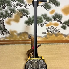 沖縄三線！新品！貴重！知念大工型！本蛇皮！本張り！【一枚張り】㉑の画像