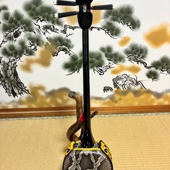 沖縄三線！新品！貴重！知念大工型！本蛇皮！本張り！【一枚張り】㉑の画像