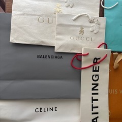 シャネル、グッチ、セリーヌ、バレンシアガなど、ブランド紙袋セットの画像