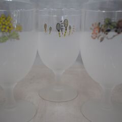 [1728] ガラス製 グラス 5個セット 硝子 ワイン コップの画像