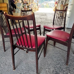 昭和レトロな椅子五脚差し上げます。の画像