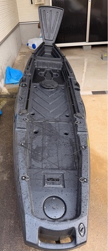 【使用2回のみ】ブラックシーカヤック本体 デュアルフィン付き