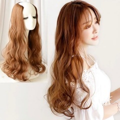 V型　カール　キューブウィッグ　ハーフウィッグ　襟足　ウィッグ　エクステの画像