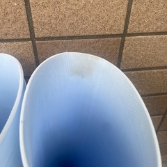 作業用長靴　レインブーツ　黒26 白24.5 チェックS 雨靴の画像