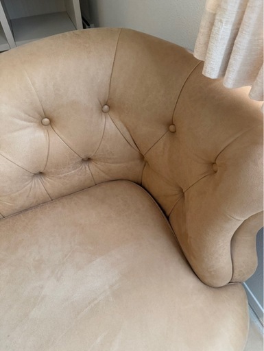 RELAX FORM 関家具 チェスターフィールド風2人掛けソファ ファブリック