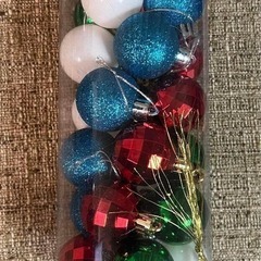 4cm / 24 特殊形状クリスマスオーナメント ブルーレッドグリーンホワイトの画像