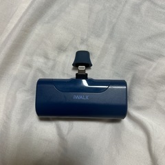 ジャンク品 iWALK モバイルバッテリー 超小型 4500mAh コネクター内蔵 コードレス 軽量 直接充電 Airpods対応 PSE認証済 iPhone用 ブルーの画像