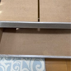 収納付きシングルベッドフレーム　シングルマットレスセット　グレージュ　の画像