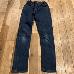 重ね着風ニットとスキニー２点セットの画像