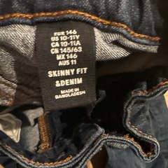 重ね着風ニットとスキニー２点セットの画像