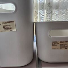 無印良品　ふた付き☆やわらかポリエチレンケース　ハーフ　大サイズ　の画像