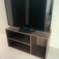 FUNAI テレビ　32インチ　テレビ台付きの画像