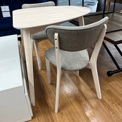 ダイニング3点セット ベガコーポレーション 程度B グレー×ナチュラルの画像