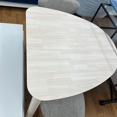 ダイニング3点セット ベガコーポレーション 程度B グレー×ナチュラルの画像