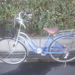 整備済み中古自転車　26インチ　税別￥8.980-　S型軽快車　ブルー1117の画像