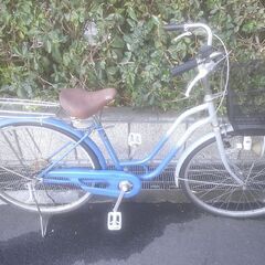 整備済み中古自転車　26インチ　税別￥8.980-　S型軽快車　ブルー1117の画像