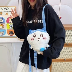 （新品、高品質、安価、）ちいかわ ハチワレ ぬいぐるみ リュックサック ｛少し収納出来るスペースがあります｝の画像