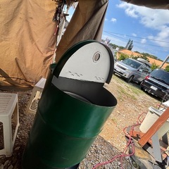 焚き火用ドラム缶の画像