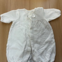 ベビードレス 3点セット（ドレス・ボレロ・帽子）／白の画像