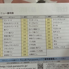 パナソニック　ホームベーカリーの画像