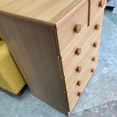 整理タンス　5段チェスト　中古　リサイクルショップ宮崎屋　住吉店25.11.17の画像