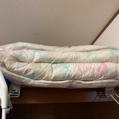 羽毛布団のパットと敷き布団の画像