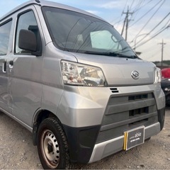 H30年式 ダイハツ ハイゼットカーゴ DX スマアシⅢ★総額26.8万円★車検付き 即日納車可能！キーレス PW 社外ナビ フルセグTV Bluetooth エアコンバッチリ 修復歴なし！の画像