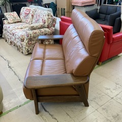 中古品　大分県日田市家具メーカー　イーストウッド　2人掛けハイバックソファー　幅153cm 公田店の画像