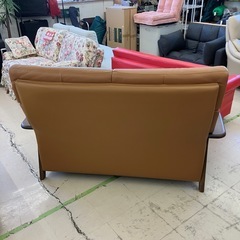 中古品　大分県日田市家具メーカー　イーストウッド　2人掛けハイバックソファー　幅153cm 公田店の画像
