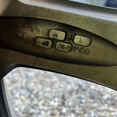 AMEシャレン19インチホイールの画像