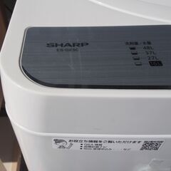 2019年製 シャープ 5.5kg 洗濯機  ES-GE5C  es-ge5c  エキスパート藤沢辻堂店の画像