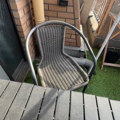 バーベキュー用テーブルセットの画像