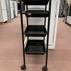 【数量限定】【早い者勝ち】キャスター付きワゴンブラックの画像