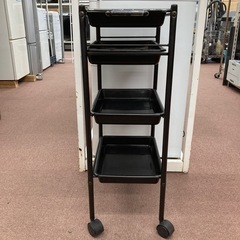 【数量限定】【早い者勝ち】キャスター付きワゴンブラックの画像