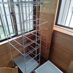 無印良品 ステンレスユニットシェルフ 帆立 スチール 特大の画像