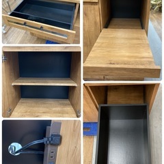 ジモティー限定価格！S282 ⭐ 東馬 TOHMA キッチンボード Kayla ネイツ105KB 幅104.5cm USEDの画像