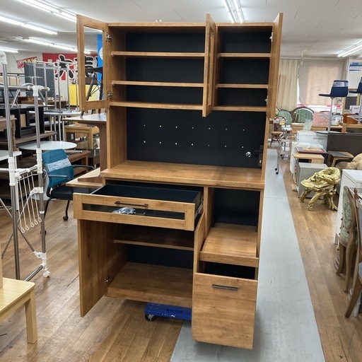 ジモティー限定価格！S282 ⭐ 東馬 TOHMA キッチンボード Kayla ネイツ105KB 幅104.5cm USED