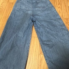 ワイドパンツ ジーパン 細見え の画像