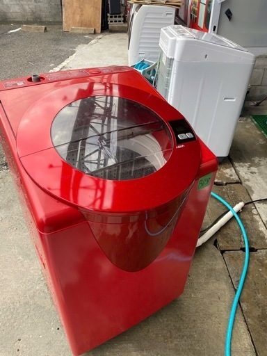 NO B658?福岡市内配送設置無料✨?AQW-LV800F-R 全自動洗濯機 SLASH（スラッシュ） シャイニーレッド [洗濯8.