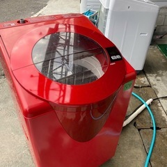 NO B658🌈福岡市内配送設置無料✨🌈AQW-LV800F-R 全自動洗濯機 SLASH（スラッシュ） シャイニーレッド [洗濯8.0kg /乾燥機能無 /上開き]の画像