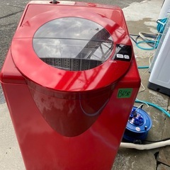 NO B658🌈福岡市内配送設置無料✨🌈AQW-LV800F-R 全自動洗濯機 SLASH（スラッシュ） シャイニーレッド [洗濯8.0kg /乾燥機能無 /上開き]の画像