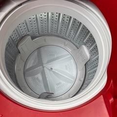 NO B658🌈福岡市内配送設置無料✨🌈AQW-LV800F-R 全自動洗濯機 SLASH（スラッシュ） シャイニーレッド [洗濯8.0kg /乾燥機能無 /上開き]の画像