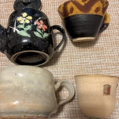 コップ、皿　食器16点セット（有田焼、益子焼、笠間焼含む）の画像