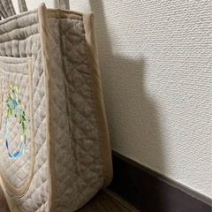 ハンドメイド　キルト生地　ハンドバッグの画像