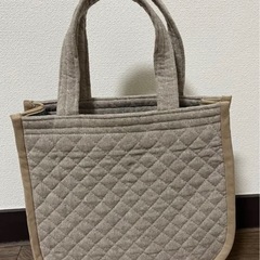 ハンドメイド　キルト生地　ハンドバッグの画像
