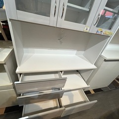配達可【食器棚】【白】クリーニング済み【管理番号1117】野の画像